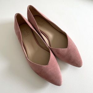 Naturalizer Womens Havana Dusty Pink Pointed Toe Flats Shoes 8